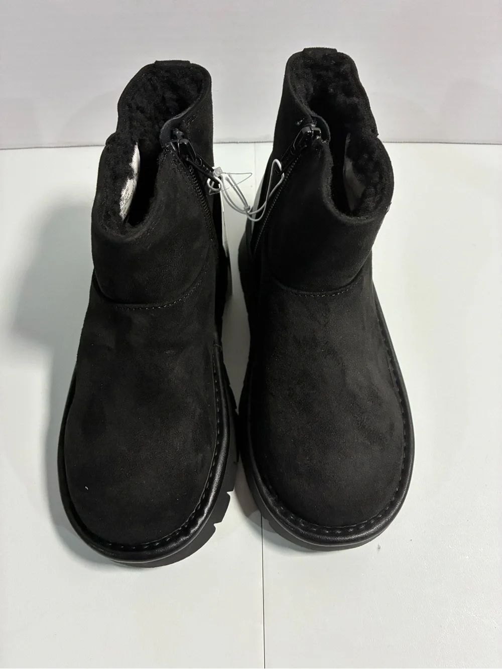 Cat & Jack Black Suede Ankle Boots